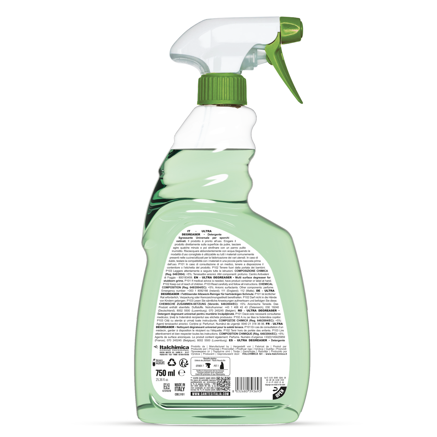 Detergente italiano per auto senz'acqua, 5 litri, Fra-Ber Lustradry